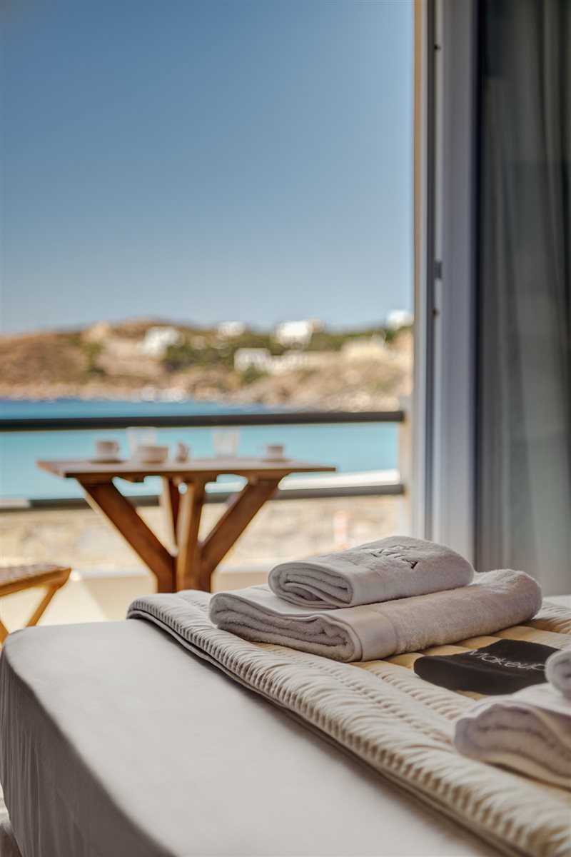 Deluxe Sea View Room with Balcony & Sofa Bed at Armia Experience Hotel, Vári, Sýros
